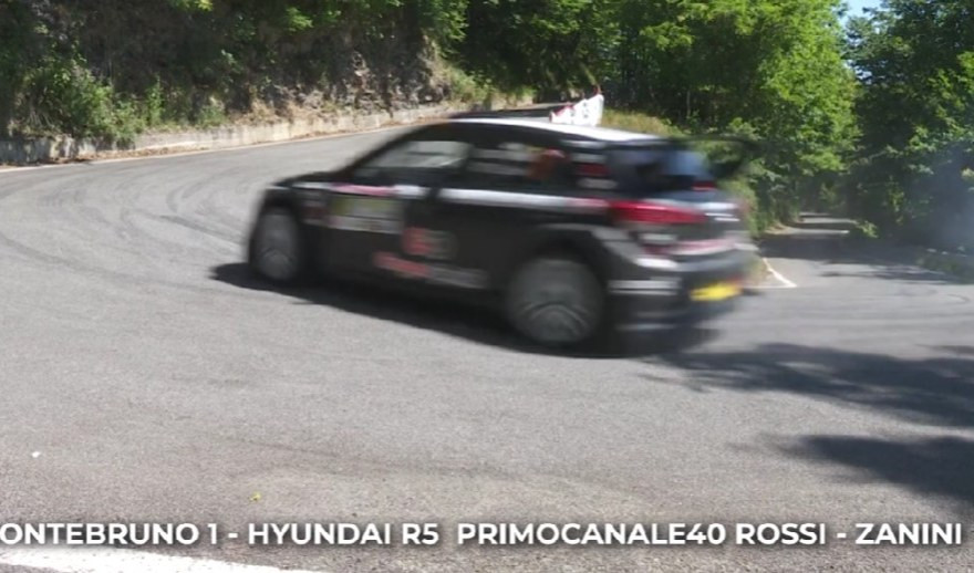 Rally della Lanterna, PS Montebruno 1 Hyundai R5 Primocanale40 di Rossi-Zanini